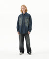 Mahagrid Star Raw Cut Denim Shirt