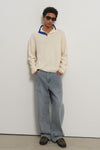 General Idea MAN Double Knee Detail Denim Pants [LIGHT BLUE]