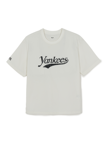 MLB Varsity Cursive Woven Short Sleeve Sweatshirt
