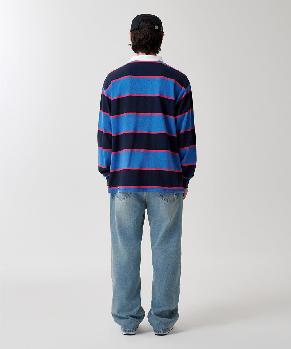 Mahagrid Stripe Rugby Shirt