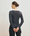 Marithé François Girbaud Marithé SPORT W ATHLEISURE LONG SLEEVE charcoal