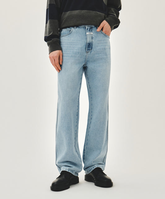 Marithé François Girbaud NEW M HIGH STRAIGHT DENIM PANTS