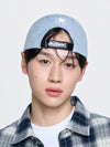 MLB Vintage Denim Curve Logo Unstructured Ballcap