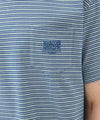 Marithé François Girbaud SMALL CLASSIC LOGO STRIPE RINGER TEE blue