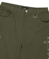 Mahagrid Cross Stud Twill Shorts