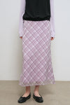 General Idea WOMAN Check Sheer Long Skirt