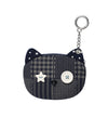 Cavish Cat Check Pouch Keyring [Navy]