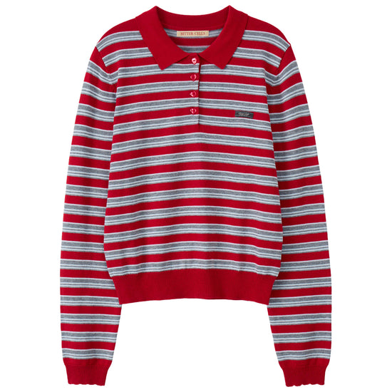 Bitter Cells Lolly Stripe Collar Knit