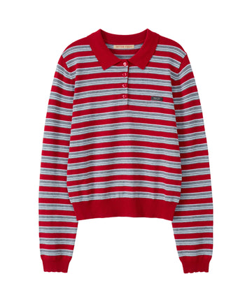 Bitter Cells Lolly Stripe Collar Knit