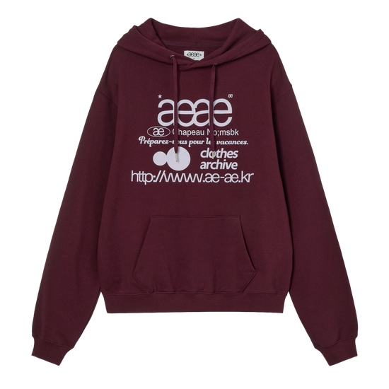 AEAE Web Logo Loose Hoodie