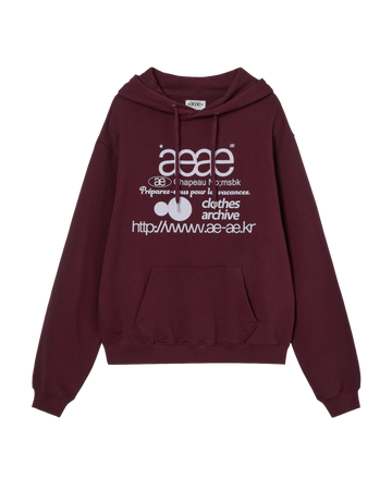 AEAE Web Logo Loose Hoodie