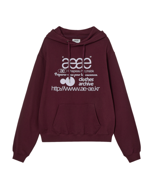 AEAE Web Logo Loose Hoodie