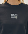 Marithé François Girbaud W FLOWER CLASSIC LOGO CROP SWEATSHIRT oatmeal