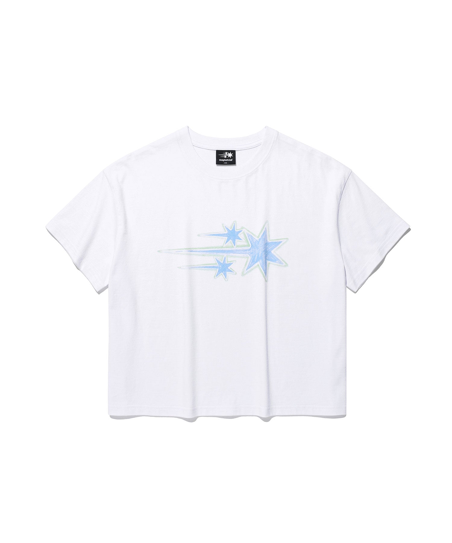 Nice Ghost Club Drawing 3 Star Big Crop Tee