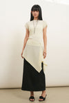 General Idea WOMAN Pleated Half Neck Knit Top