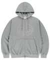 Mahagrid ECLIPSE RAW CUT ZIP UP HOODIE