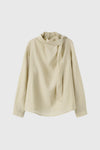 General Idea WOMAN Silky Scarf Blouse