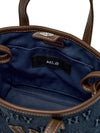 MLB Classic Monogram Denim Embo Mini Cross Bag