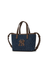 MLB Classic Monogram Denim Embo Mini Cross Bag