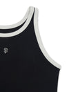 MLB Women's Basic Ringer Ribbed Sleeveless Ops