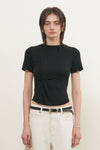 General Idea WOMAN Acetate Twisted Short Sleeve T-Shirt