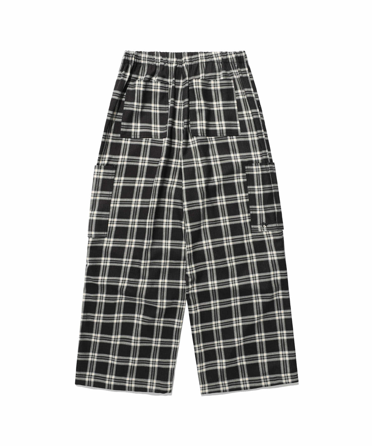 Nice Ghost Club Check Parachute Cargo Pants
