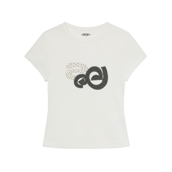 AEAE Applique Flower Logo Tee