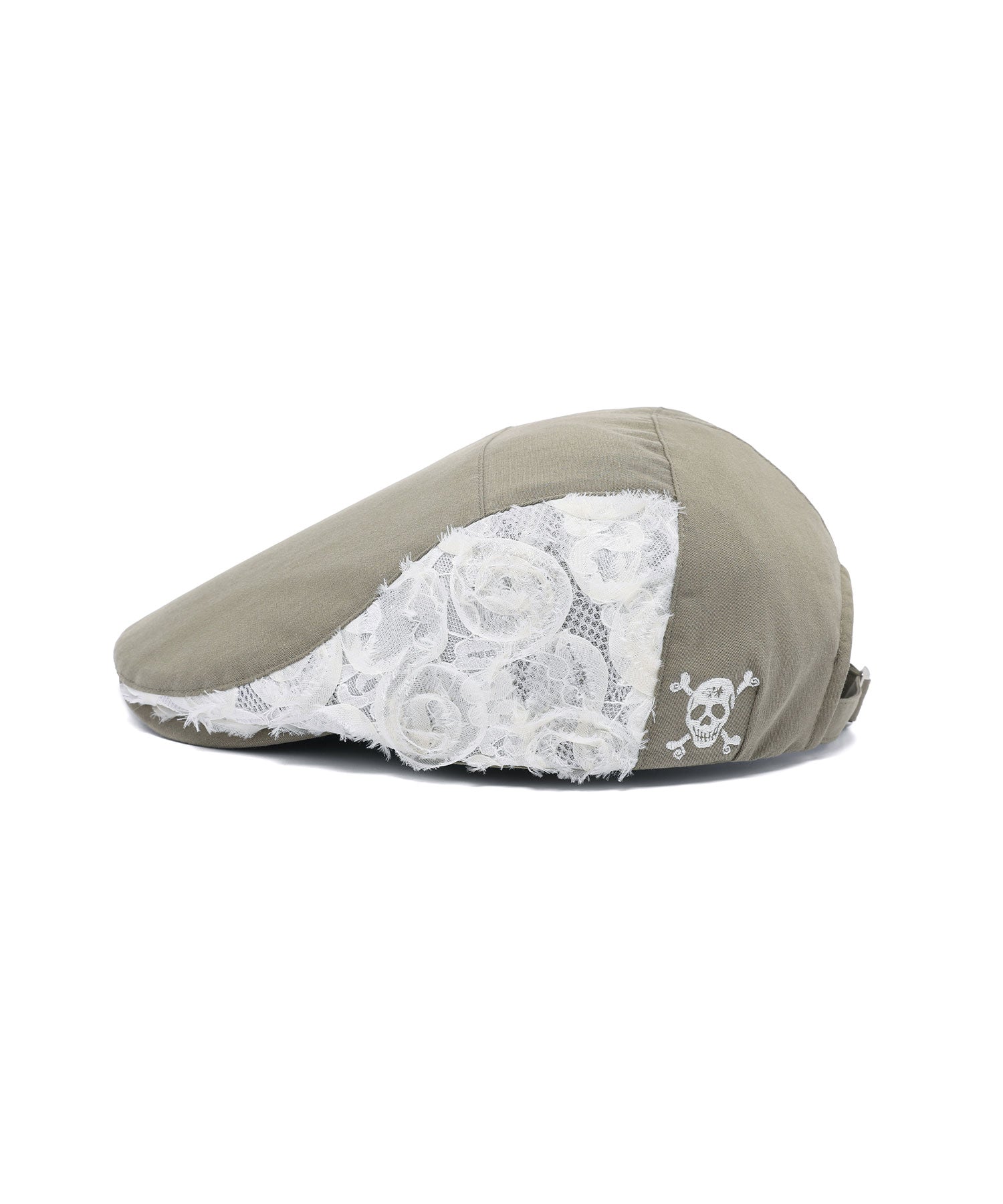 Nice Ghost Club Flower Lace Skull Hunting Cap