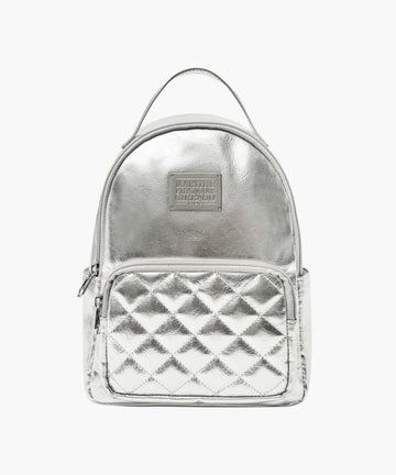 Marithé François Girbaud Kids Classic Logo Mini Backpack Silver