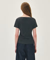 Marithé François Girbaud W WAIST SHIRRING TEE