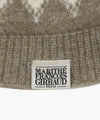 Marithé François Girbaud Fairisle Beanie Beige