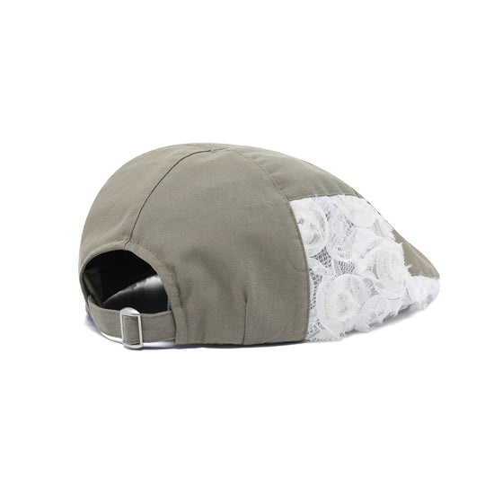 Nice Ghost Club Flower Lace Skull Hunting Cap