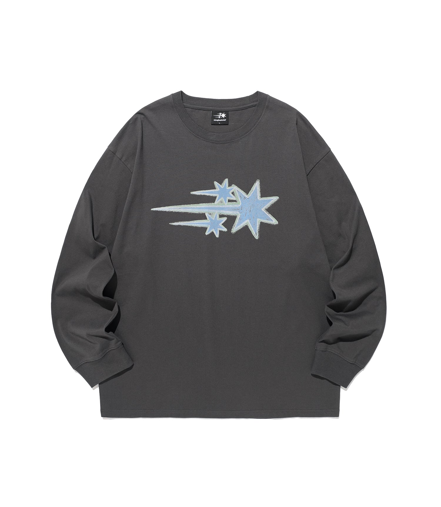 Nice Ghost Club Drawing 3 Star Long Sleeve Tee