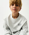 Marithé François Girbaud ENFANT DOODLE CLASSIC LOGO SWEATSHIRT BEIGE