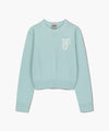 Marithé François Girbaud Marithé Sport W M+FG Logo Crop Pullover Sky Blue