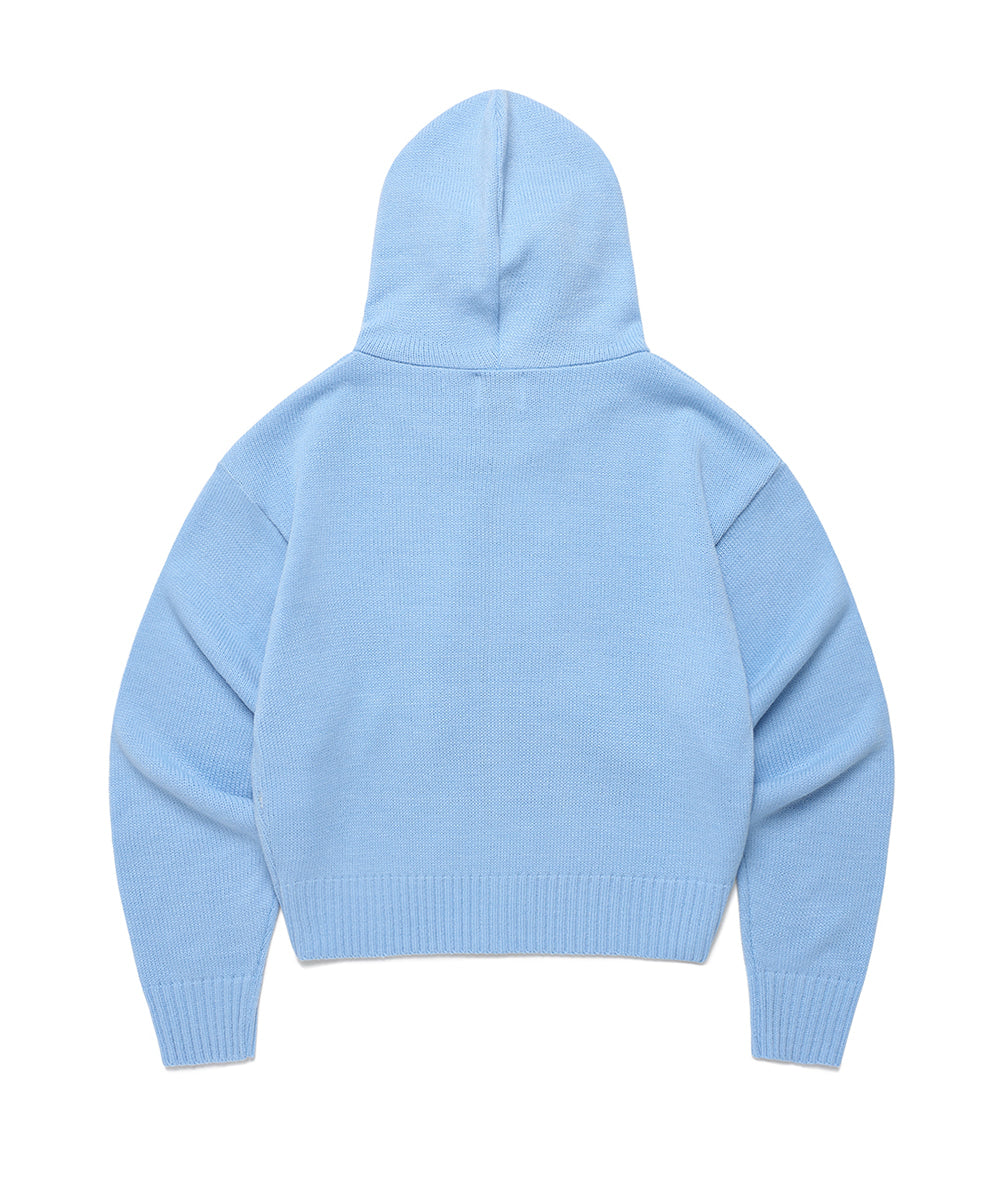 Cavish Women's Seller Logo Knit Zip Up Hoodie