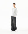 Mahagrid Washed Dart Denim Pant [Black]