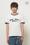 General Idea MAN WHEE Lettering Ringer Tee