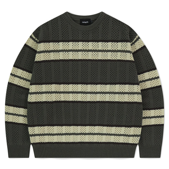 Mahagrid Mesh Stripe Knit