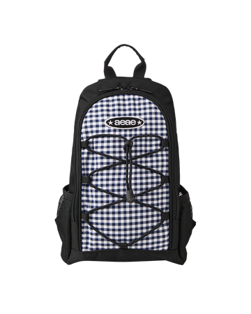 AEAE Mini Backpack Black Check Pattern