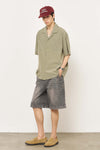 General Idea MAN Open Collar Half Shirt