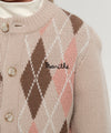 Marithé François Girbaud Kids Argyle Knit Cardigan