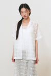 General Idea WOMAN Embroidery Lace Half Shirt