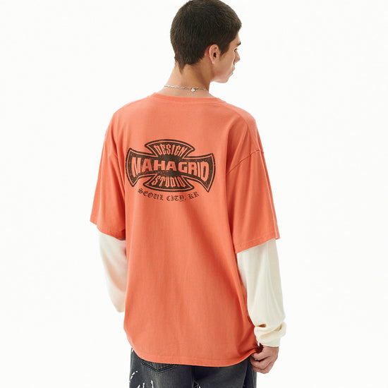 Mahagrid Cross Logo Thermal Long Sleeve Tee
