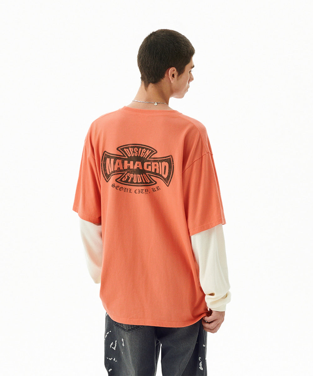 Mahagrid Cross Logo Thermal Long Sleeve Tee