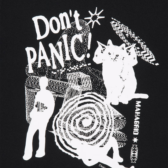 Mahagrid DON'T PANIC ROUND CROP TEE