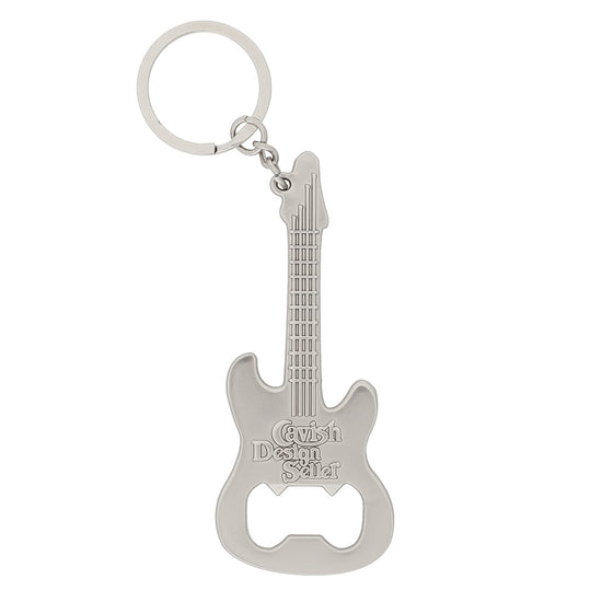 Cavish Guitar Opener Keyring Silver