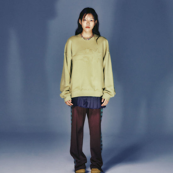 Nice Ghost Club 3Star Logo Sweatshirt [Green]