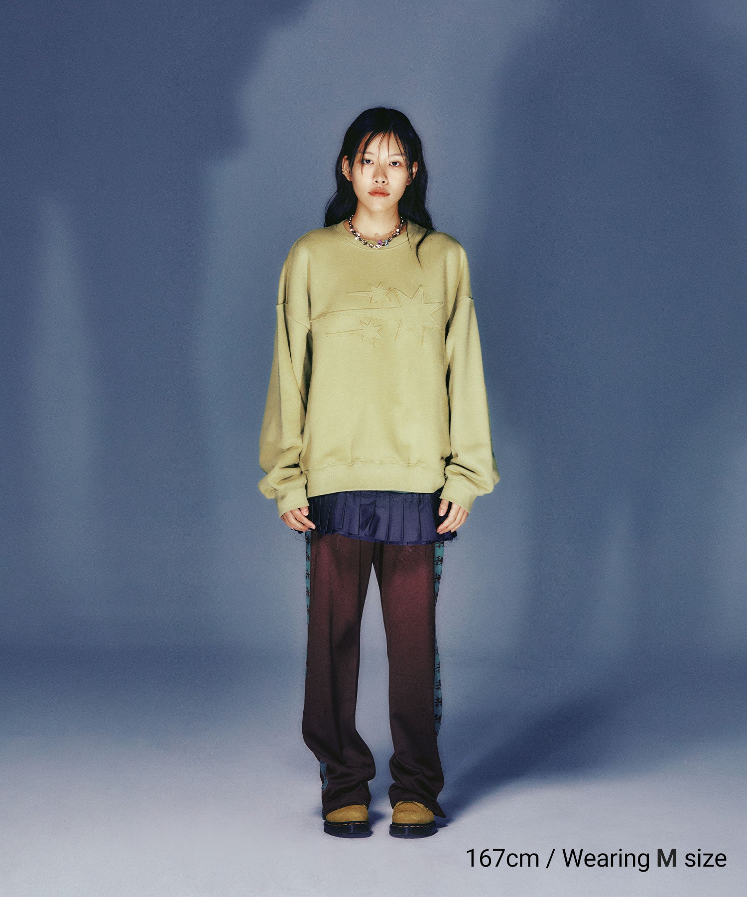 Nice Ghost Club 3Star Logo Sweatshirt [Green]