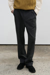 General Idea MAN Double Pleat Suit Trousers [CHARCOAL]